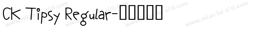 CK Tipsy Regular字体转换